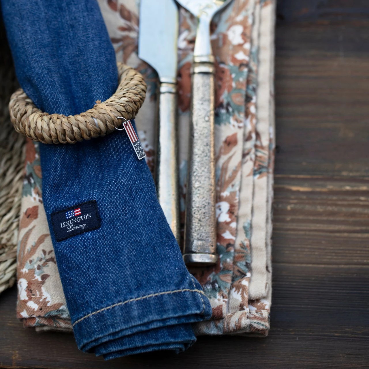 Lexington Icons Denim Serviette 50 X 50cm 6 Lexington Icons Denim Serviette 50 X 50cm – Bild 4