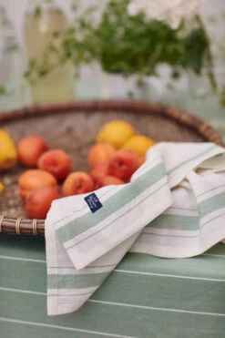Lexington Side Striped Organic Cotton Serviette 50 X 50cm -Lexington 508249 01 3 EnvironmentImage 5ecb39c149
