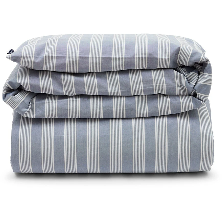 Lexington Striped Lyocell/Cotton Bettbezug Blau / Weiß, 150x210 Cm 3 Lexington Striped Lyocell/Cotton Bettbezug Blau / Weiß, 150x210 Cm