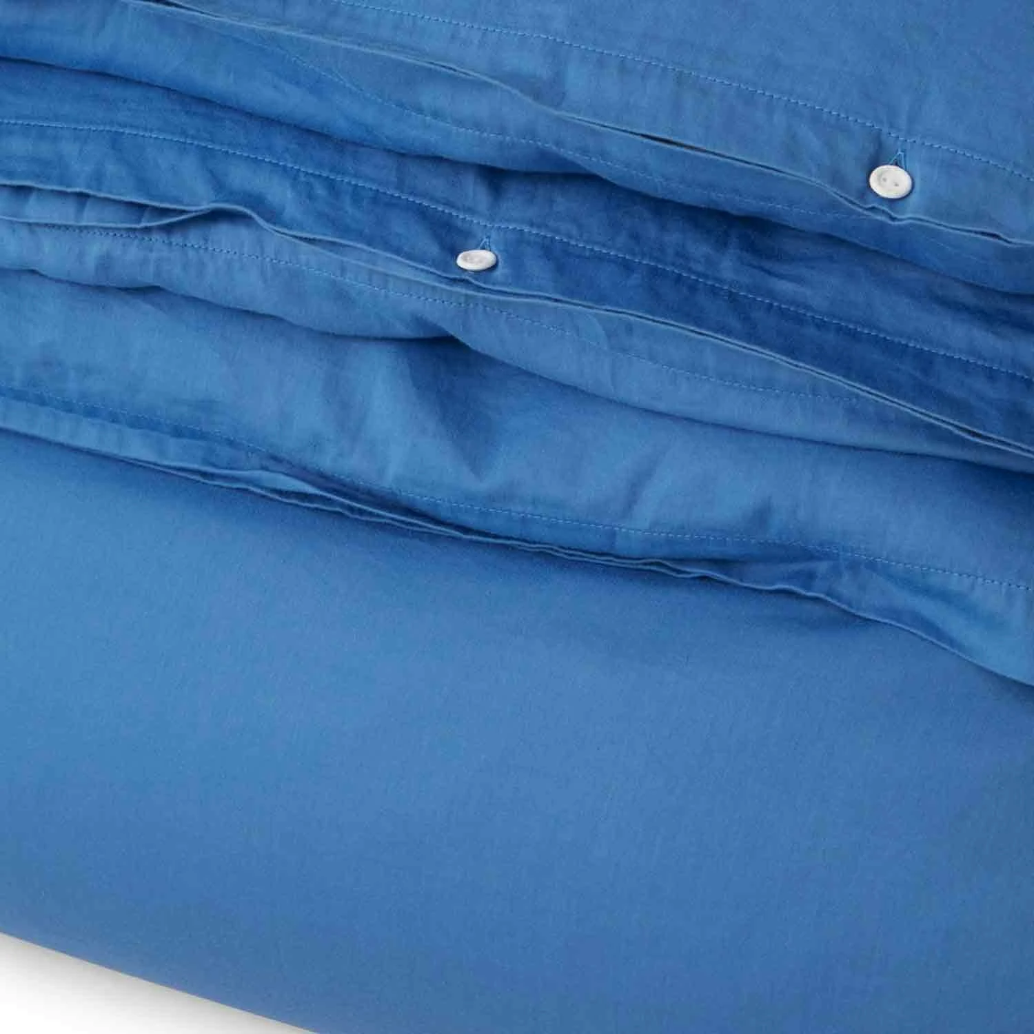 Lexington Washed Cotton Bettdeckenbezug 220x220c Cm, Blau 5 Lexington Washed Cotton Bettdeckenbezug 220x220c Cm, Blau – Bild 3