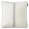 Lexington Center Striped Kissenbezug, 50x50 Cm, Weiß -Lexington lexington center striped organic cotton twill pillow cover 1