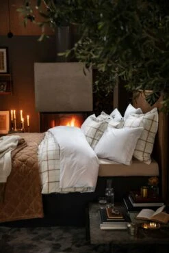 Lexington Deco Pleats Bettbezug Weiß, 220x220 Cm -Lexington lexington deco pleats bettbezug wei 1 1