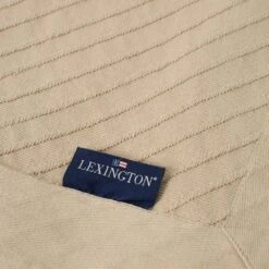 Lexington Diagonal Structured Tagesdecke Beige 160x240 Cm -Lexington lexington diagonal structured tagesdecke hellbeige 2