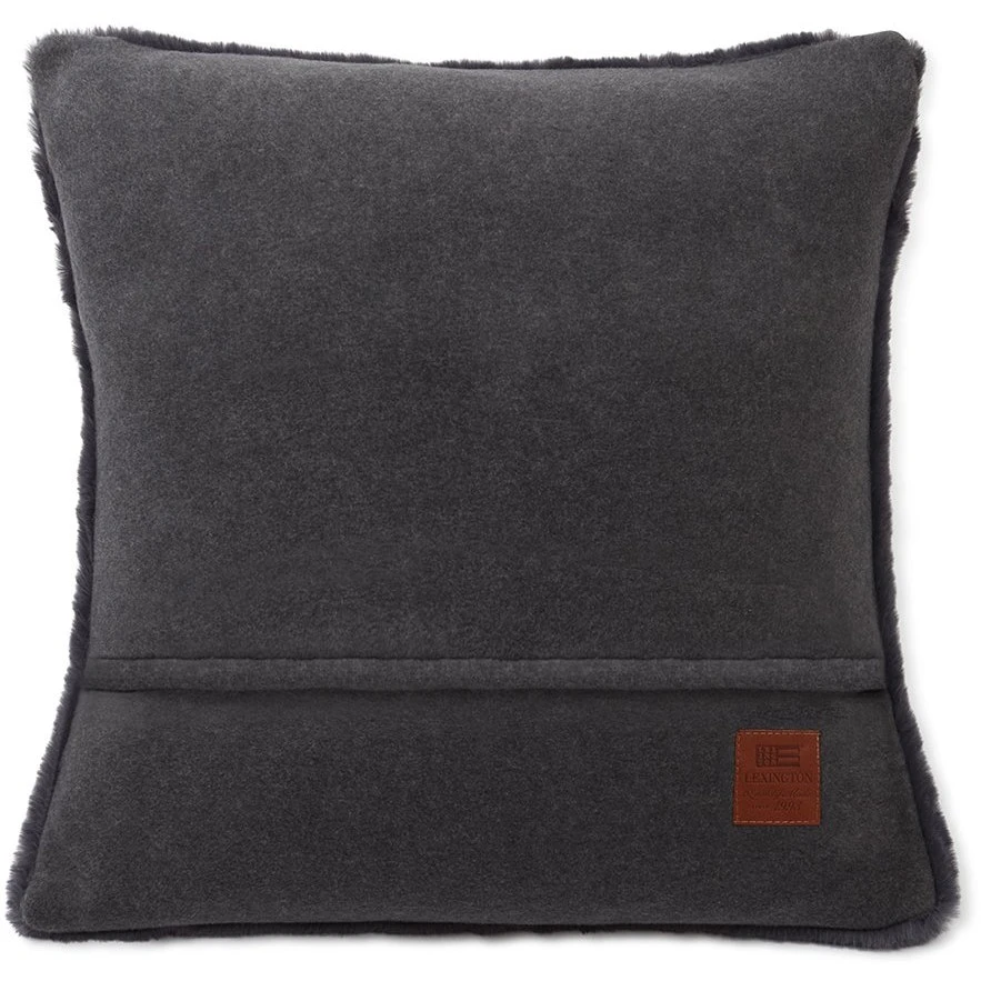 Lexington Faux Fur Kissenbezug 50x50 Cm, Dunkelgrau 4 Lexington Faux Fur Kissenbezug 50x50 Cm, Dunkelgrau – Bild 2