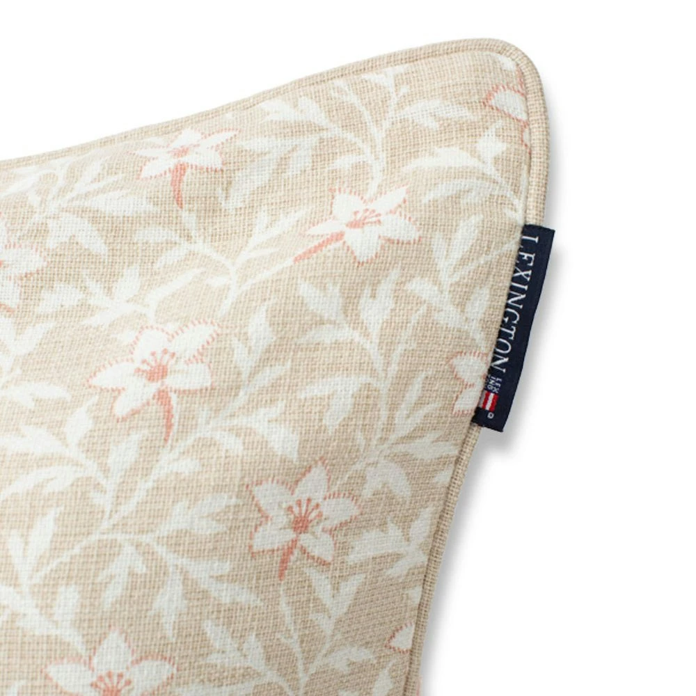 Lexington Flower Canvas Kissenbezug 50x50 Cm, Beige / Rosa 4 Lexington Flower Canvas Kissenbezug 50x50 Cm, Beige / Rosa – Bild 2