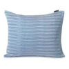 Lexington Striped Organic Cotton Sateen Kissenbezug Blau, 50x60 Cm -Lexington lexington gestreifter kissenbezug aus biobaumwolle satin blau 1