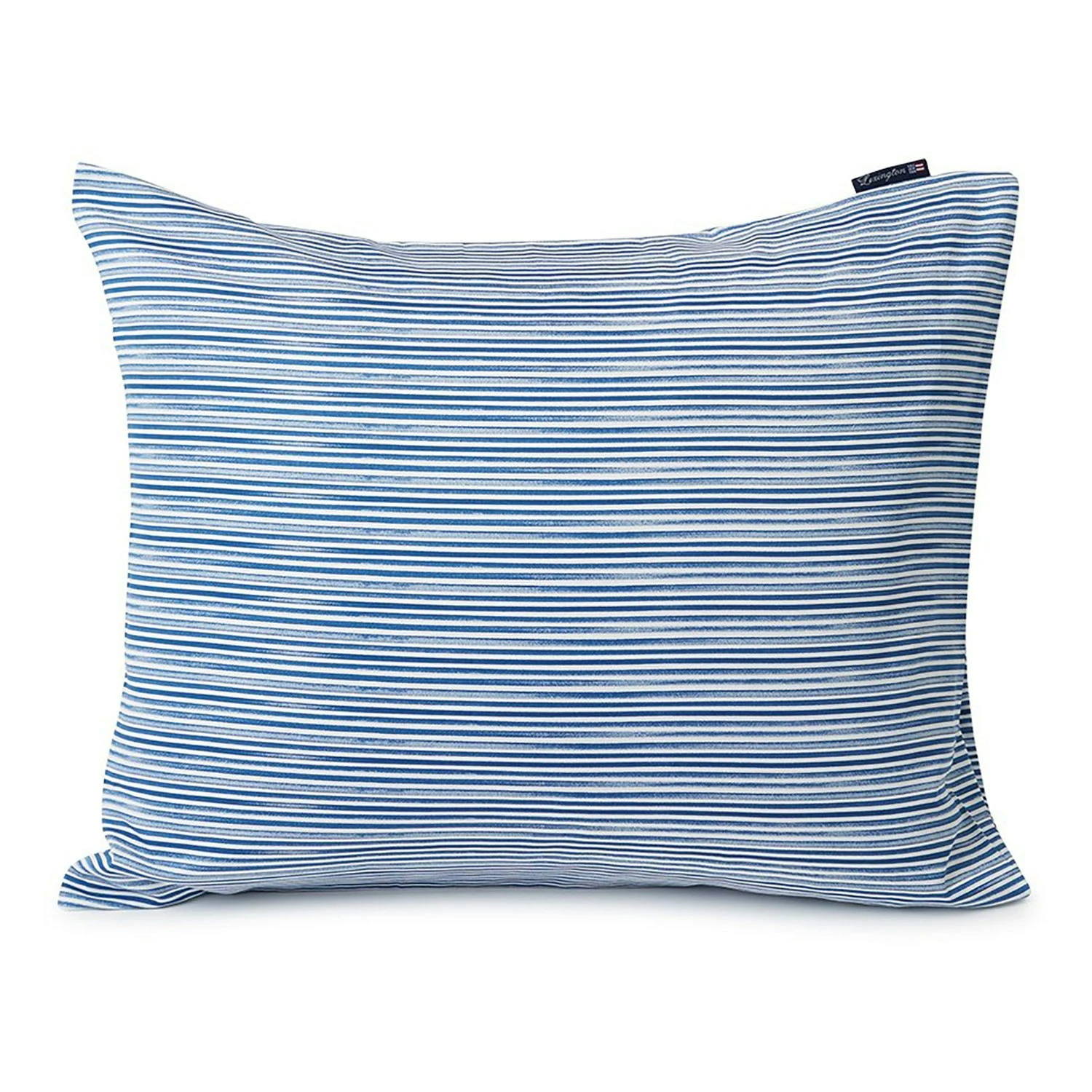 Lexington Striped Organic Cotton Sateen Kissenbezug Blau, 50x60 Cm 3 Lexington Striped Organic Cotton Sateen Kissenbezug Blau, 50x60 Cm