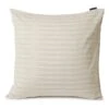 Lexington Striped Organic Cotton Sateen Kissenbezug Beige, 65x65 Cm 1 Lexington Striped Organic Cotton Sateen Kissenbezug Beige, 65x65 Cm -Lexington lexington gestreifter kissenbezug aus biobaumwollsatin beige 2