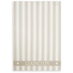 Lexington Icons Twill Waffle Striped Geschirrtuch, Beige