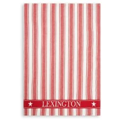 Lexington Icons Twill Waffle Striped Geschirrtuch, Rot