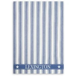Lexington Icons Twill Waffle Striped Geschirrtuch, Blau