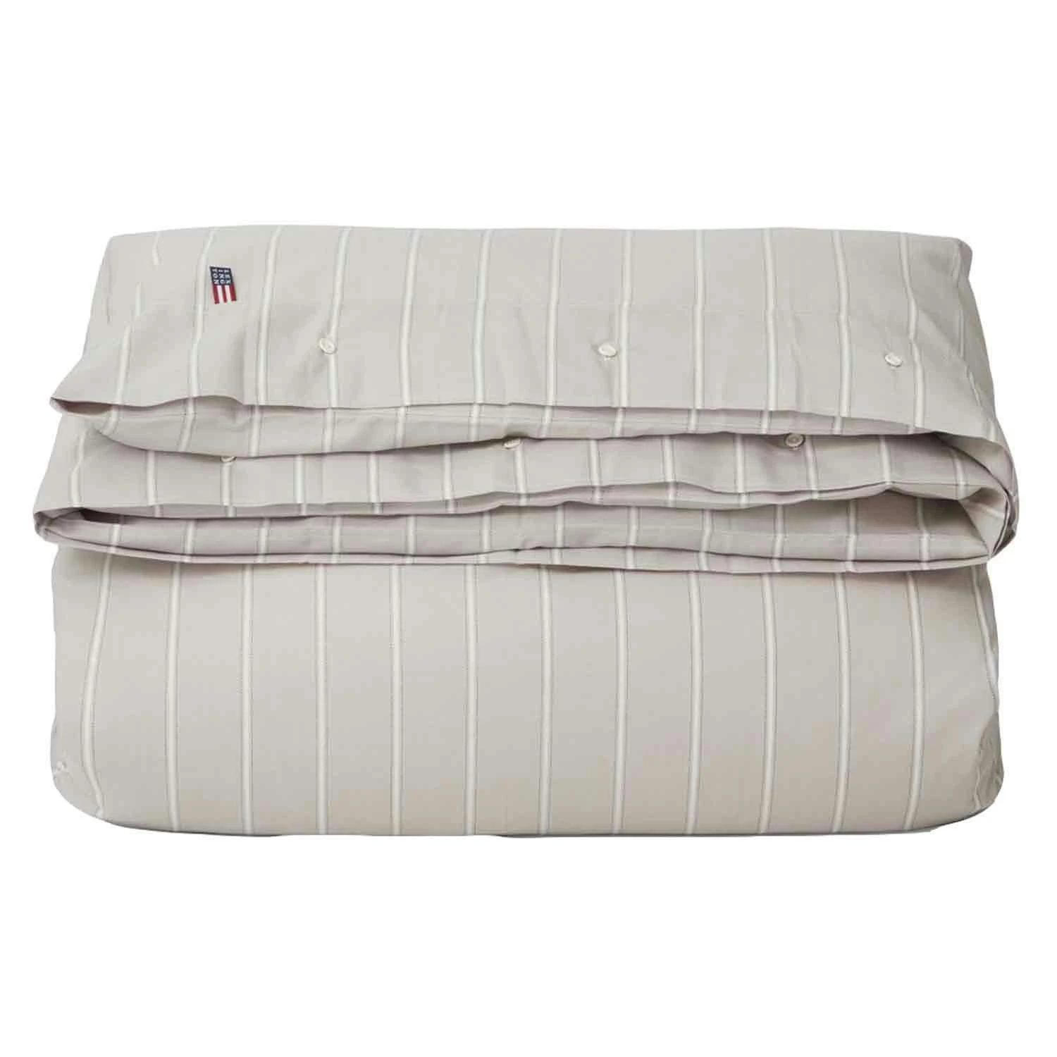 Lexington Striped Lyocell/Cotton Bettdeckenbezug Grau/Weiß, 150x210 Cm 3 Lexington Striped Lyocell/Cotton Bettdeckenbezug Grau/Weiß, 150x210 Cm