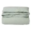 Lexington Striped Cotton Poplin Bettdeckenbezug Grün/Weiß, 220x220 Cm -Lexington lexington green white striped cotton poplin duvet cover 4