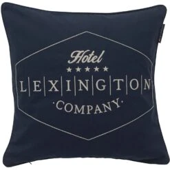 Lexington Hotel Twill Kissenbezug 50x50 Cm, Blau