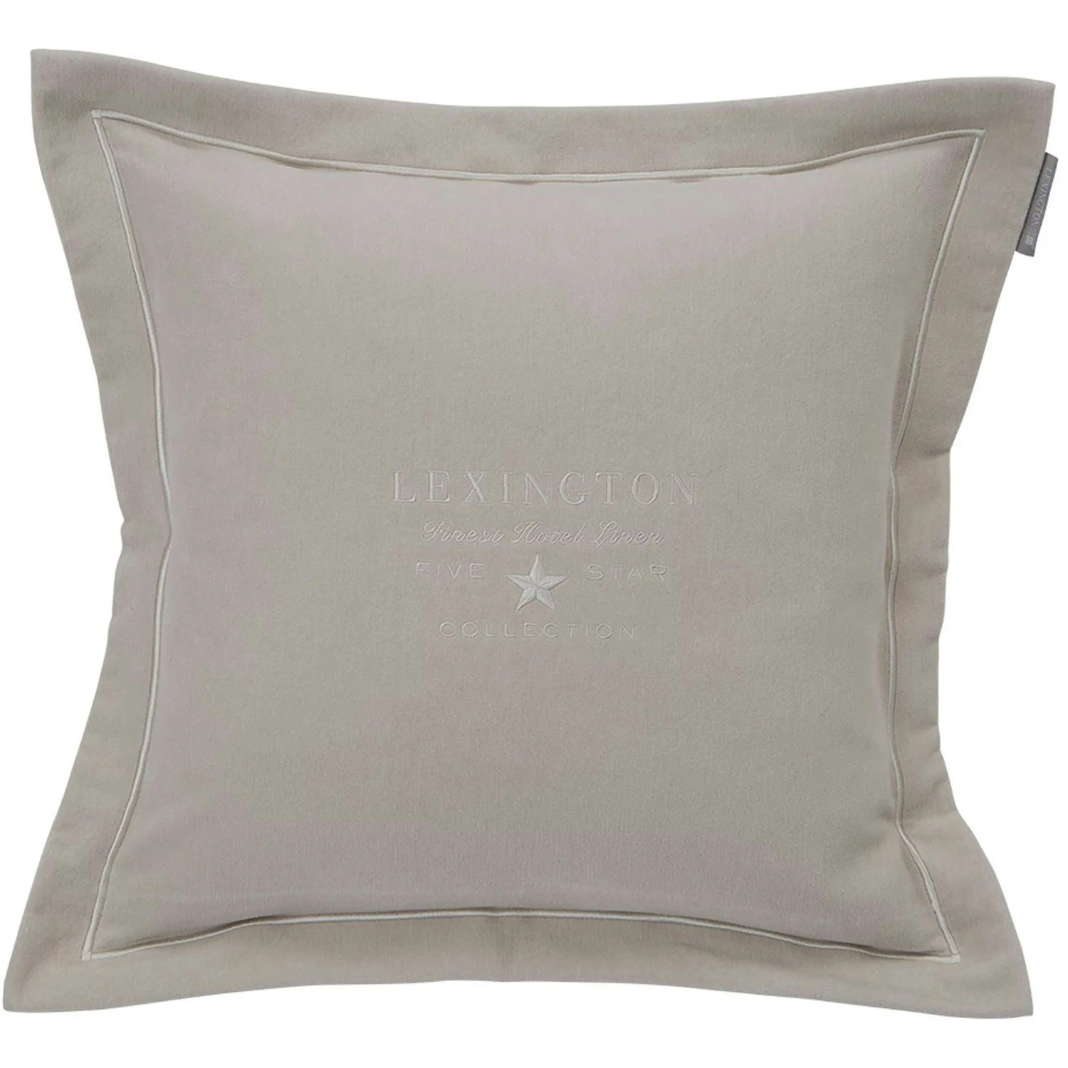 Lexington Hotel Velvet Embroidery Kissenbezug 50x50 Cm, Beige 3 Lexington Hotel Velvet Embroidery Kissenbezug 50x50 Cm, Beige