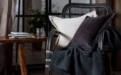 Lexington Hotel Velvet Embroidery Kissenbezug 50x50 Cm, Dunkelgrau -Lexington lexington hotel velvet embroidery kissenbezug 50x50 cm 5