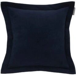 Lexington Hotel Velvet Embroidery Kissenbezug 50x50 Cm, Dunkelblau