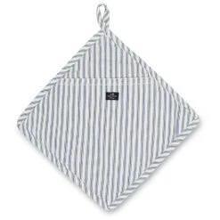 Lexington Icons Herringbone Striped Topflappen, Blau