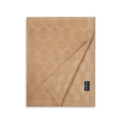 Lexington Jacquard Velvet Decke, Beige, Baumwolle 240X260 Cm