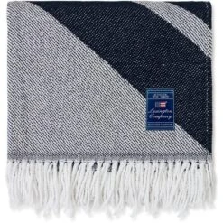 Lexington Logo Decke 130x170 Cm, Weiß / Blau