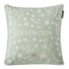 Lexington Logo Flower Embroidered Kissenbezug, 50x50 Cm -Lexington lexington logo flower embroidered linen cotton pillow cover 0