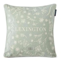 Lexington Logo Flower Embroidered Kissenbezug, 50x50 Cm