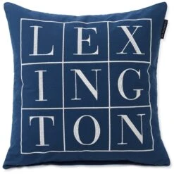 Lexington Logo Kissenbezug, 50x50 Cm, Blau