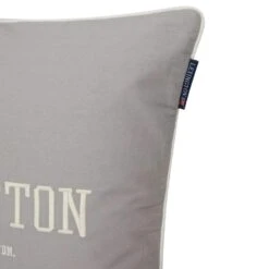 Lexington Logo Organic Kissenbezug 50x50 Cm, Grau -Lexington lexington logo organic cotton twill pillow cover 6