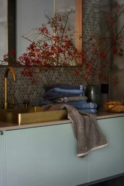 Lexington Original Handtuch Tan / Dunkelgrau Melange, 70x130 Cm -Lexington lexington original handtuch tan dunkelgrau melange 3 3