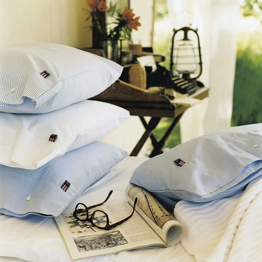 Lexington Pin-Point Kissenbezug 50 X 60 Cm, Blau/Weiß 4 Lexington Pin-Point Kissenbezug 50 X 60 Cm, Blau/Weiß – Bild 2