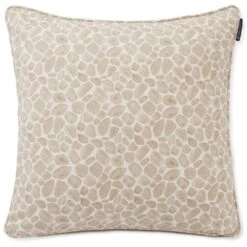 Lexington Printed Giraffe Kissenbezug 50x50 Cm, Weiß / Hellbeige