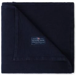 Lexington Quilted Jacquard Tagesdecke Dunkelblau, 260x240 Cm