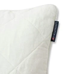 Lexington Quilted Linen/ Viscose Kissenbezug 50x50 Cm, Weiß -Lexington lexington quilted linen viscose kissenbezug 50x50 cm 3
