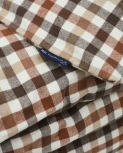 Lexington Checked Cotton Flannel Bettbezug Rust Brown / Weiß, 150x210 Cm -Lexington lexington rust brn wht checked cot flnl duvet cover 150x210 3