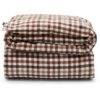 Lexington Checked Cotton Flannel Bettbezug Rust Brown / Weiß, 220x220 Cm 2 Lexington Checked Cotton Flannel Bettbezug Rust Brown / Weiß, 220x220 Cm -Lexington lexington rust brn wht checked cot flnl duvet cover 150x210 4