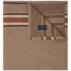 Lexington Side Striped Soft Quilted Cotton Tagesdecke 260x240 Cm, Beige