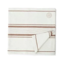 Lexington Striped Canvas Tischläufer 40x50 Cm, Off-white / Braun