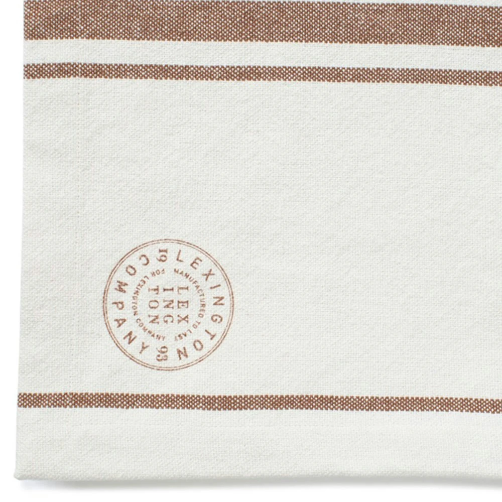 Lexington Striped Canvas Tischläufer 40x50 Cm, Off-white / Braun 4 Lexington Striped Canvas Tischläufer 40x50 Cm, Off-white / Braun – Bild 2