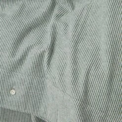 Lexington Striped Cotton Flannel Bettwäscheset Grün, 220x220 + 50x60 Cm -Lexington lexington striped cotton flannel bed set 150x210 gn off wh 2