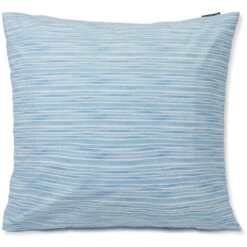 Lexington Striped Cotton Poplin Kissenbezug 65x65 Cm, Blau / Weiß