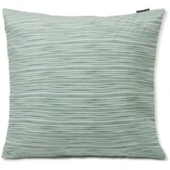 Lexington Striped Cotton Poplin Kissenbezug 65x65 Cm, Grün / Weiß
