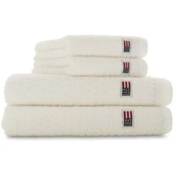 Lexington Structured Handtuch 70x130 Cm, Weiß