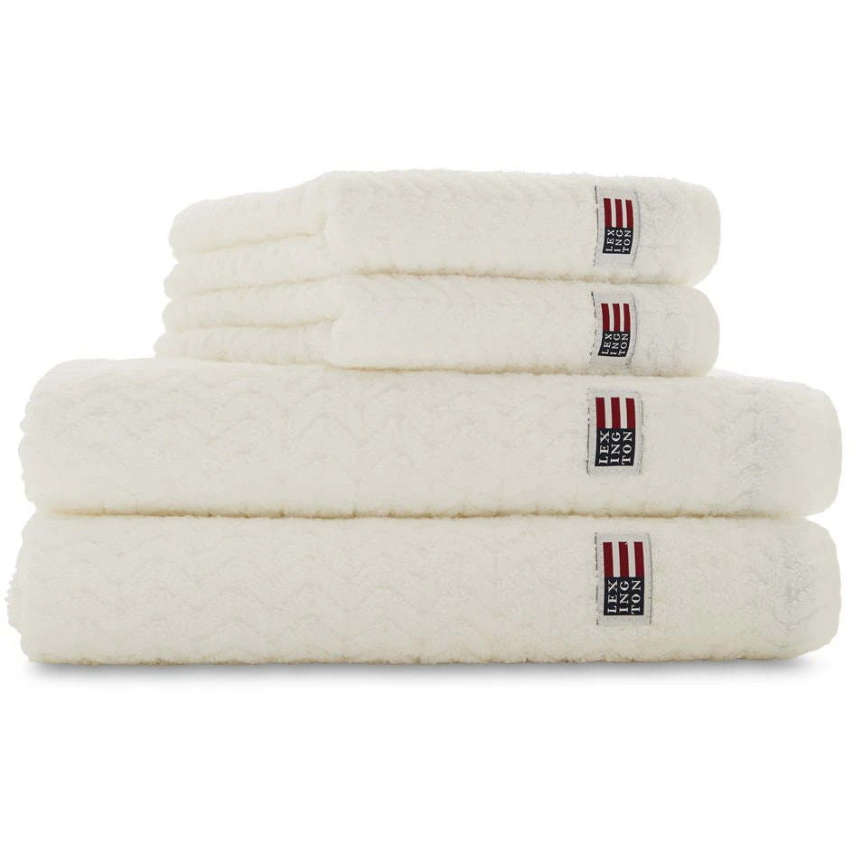 Lexington Structured Handtuch 70x130 Cm, Weiß 3 Lexington Structured Handtuch 70x130 Cm, Weiß