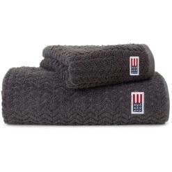 Lexington Structured Handtuch 70x130 Cm, Charcoal