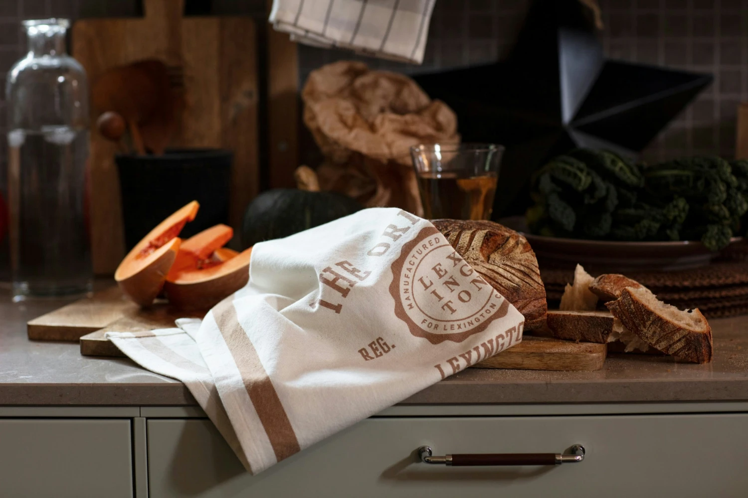 Lexington The Original Geschirrtuch 50x70 Cm, Off-white / Braun 4 Lexington The Original Geschirrtuch 50x70 Cm, Off-white / Braun – Bild 2