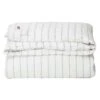 Lexington Striped Lyocell/Cotton Bettdeckenbezug Weiß/Blau, 220x220 Cm -Lexington lexington white blue striped lyocell cotton duvet cover 4