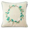 Lexington Wreath Logo Kissenbezug, 50x50 Cm -Lexington lexington wreath logo organic cotton twill pillow cover 0